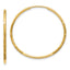 Endless Hoop Earrings in 14K Yellow Gold, 2x25mm Diamond-Cut - Sophia Jewelers