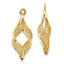 Filigree Swirl Earring Jackets in 14K Yellow Gold - Sophia Jewelers