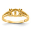 14k Diamond & 6mm Pearl Ring Mounting