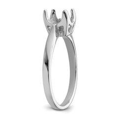 14k White Gold 6mm Pearl Ring Mounting (No Stone Included)