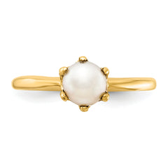 14k 5.5mm Fresh Water Cultured Pearl ring