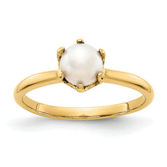 14k 5.5mm Fresh Water Cultured Pearl ring