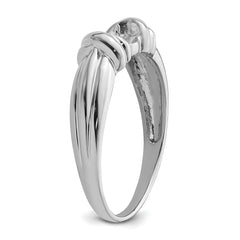 14k White Gold 6mm Pearl Ring Mounting (No Stone Included)