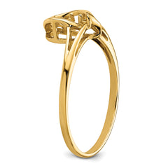 14k 4.5mm Pearl & Diamond Ring Mounting (No Stone Included)