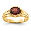 14k 8x6mm Oval Garnet ring
