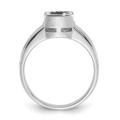 14k White Gold Gemstone Ring Mounting (No Stone Included)