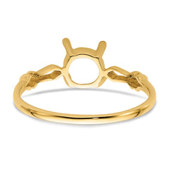 14k 7x5mm Oval Gemstone Ring Mounting (No Stone Included)