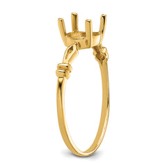 14k 7x5mm Oval Gemstone Ring Mounting (No Stone Included)