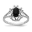 14k White Gold Onyx Ring