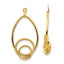 Fancy Teardrop Earring Jackets in 14K Yellow Gold - Sophia Jewelers