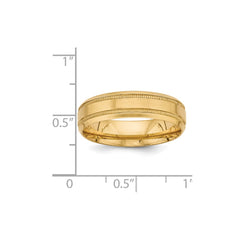 14K Yellow Gold Light Comfort Fit Fancy Band