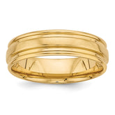 14K Yellow Gold Light Comfort Fit Fancy Band