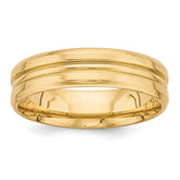 14K Yellow Gold Light Comfort Fit Fancy Band