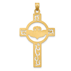 14K Laser Cut Charm