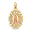 Our Lady of Guadalupe Pendant in 14K Two-Tone Gold, 23mm - Sophia Jewelers