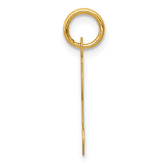 14K Yellow Gold Initial K Charm