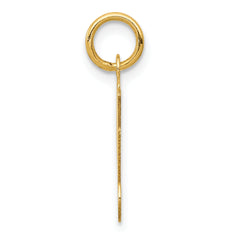 14K Yellow Gold Initial M Charm