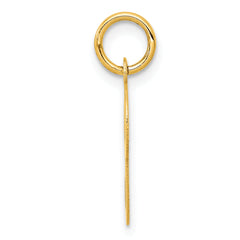 14K Yellow Gold Initial P Charm