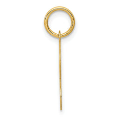 14K Yellow Gold Initial R Charm