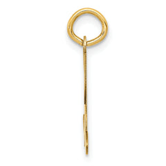 14K Yellow Gold Initial X Charm