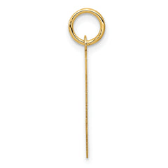 14K Yellow Gold Initial Y Charm