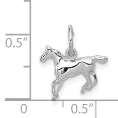14K White Gold Horse Charm