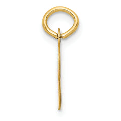 14K Small Slanted Block Letter B Initial Charm