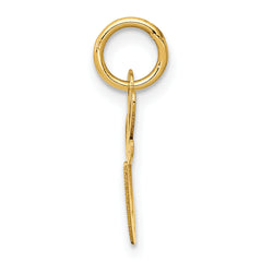 14K Small Fancy Script Initial E Charm