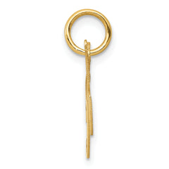 14K Small Fancy Script Initial K Charm