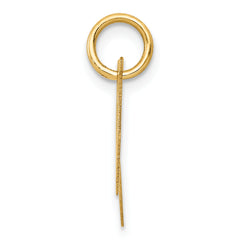 14K Small Fancy Script Initial N Charm