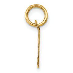 14K Small Fancy Script Initial P Charm