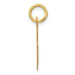 14K Medium Fancy Script Initial K Charm