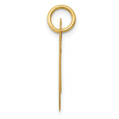 14K Medium Fancy Script Initial N Charm