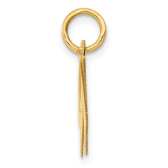 14K Medium Fancy Script Initial W Charm