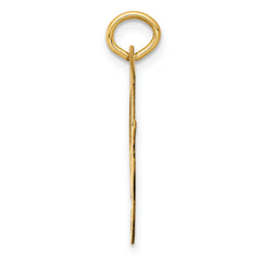 14K Large Fancy Script Initial F Charm