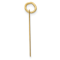 14K Large Fancy Script Initial I Charm