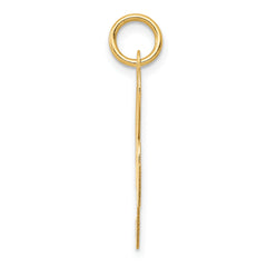 14K Large Fancy Script Initial R Charm