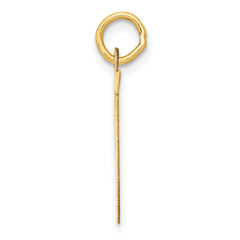 14K Large Fancy Script Initial T Charm