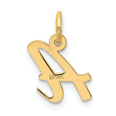 14K Small Script Letter A Initial Charm