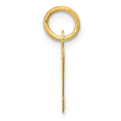 14K Small Script Initial M Charm
