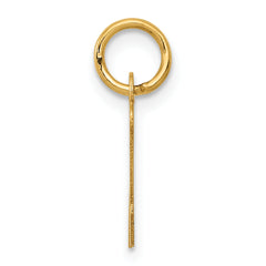 14K Small Script Initial N Charm