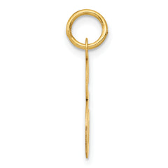 14K Medium Script Initial E Charm