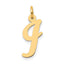 14k Medium Script Letter I Initial Charm