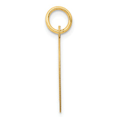 14K Large Script Letter D Initial Charm