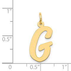 14K Large Script Initial G Charm