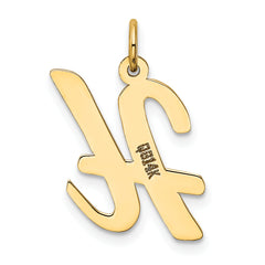 14K Large Script Initial H Charm