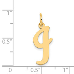 14K Large Script Initial I Charm