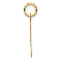 14K Large Script Initial K Charm