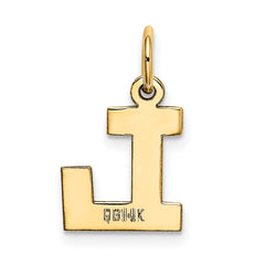 14K Small Block Initial L Charm