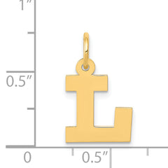 14K Small Block Initial L Charm